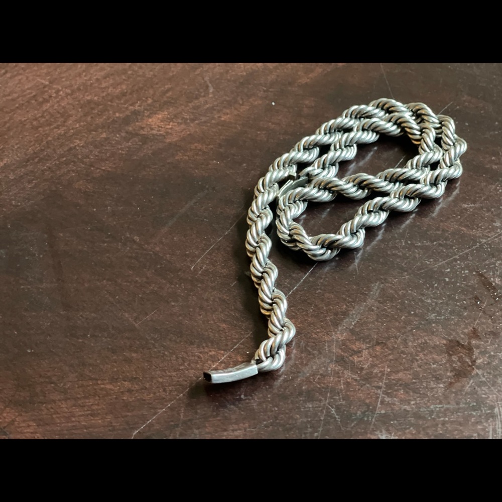 925 Sterling Silver Taxco 100 grams very thick and heavy silver bracelet